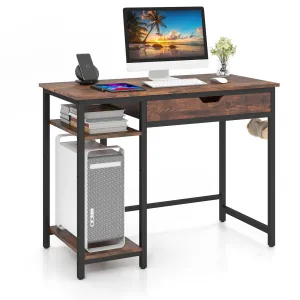 100cm Computer Desk Industrial Workstation Study Writing Desk Home Office