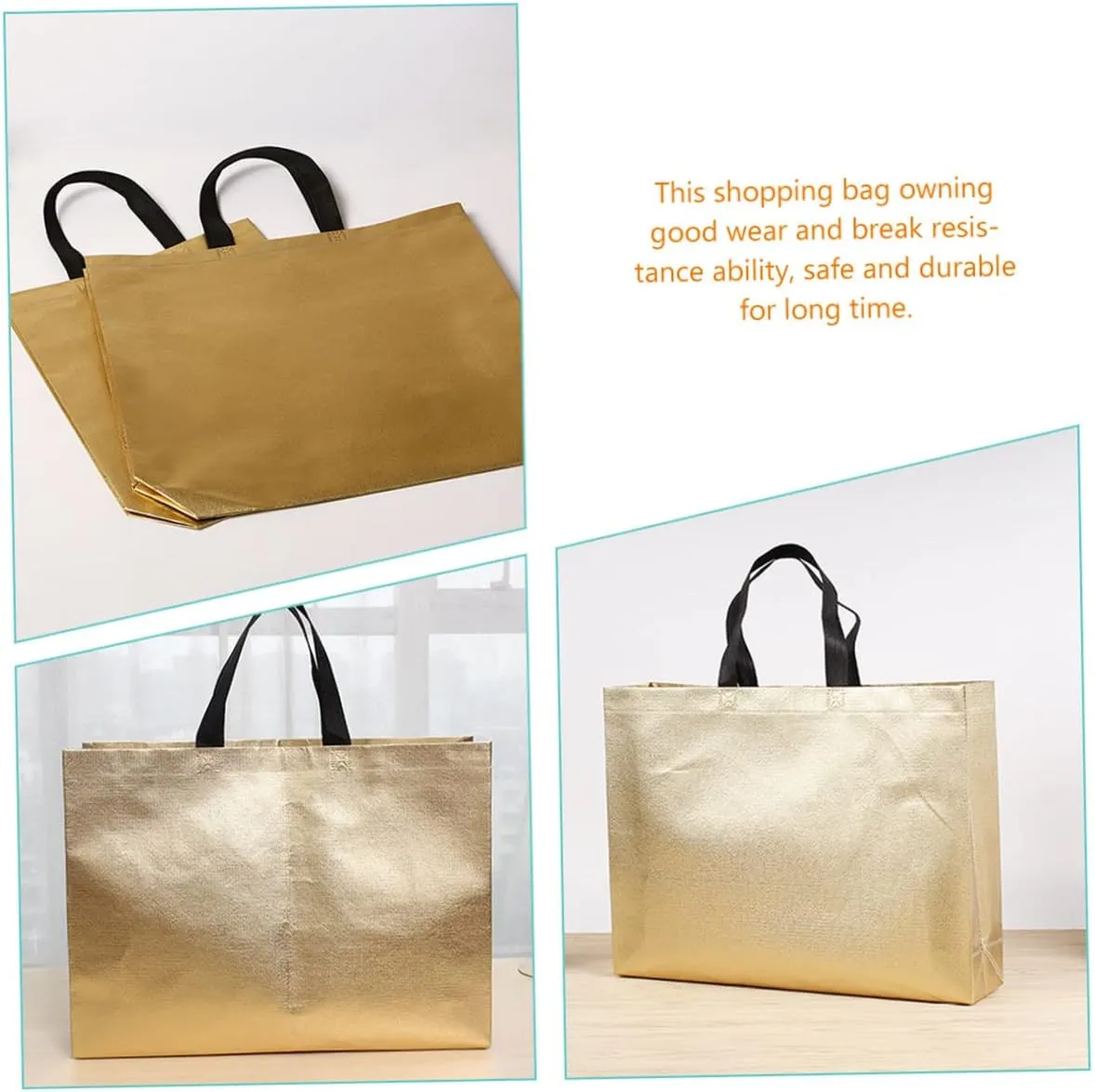 12pcs Women's Tote Bag Set Large Capacity Carrying Bag for Shopping Outdoor Daily Use Reusable