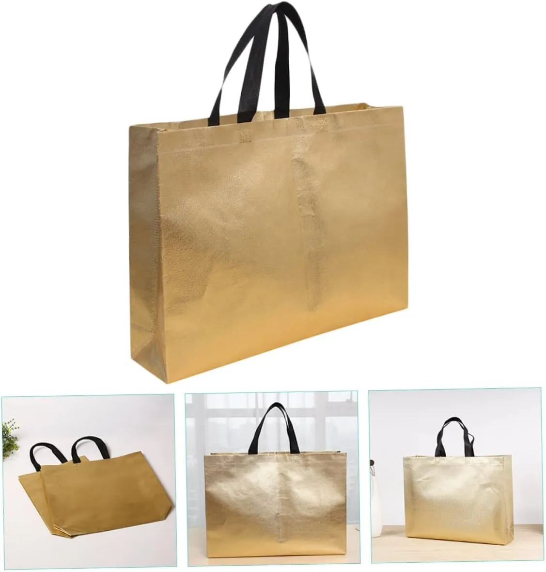 12pcs Women's Tote Bag Set Large Capacity Carrying Bag for Shopping Outdoor Daily Use Reusable