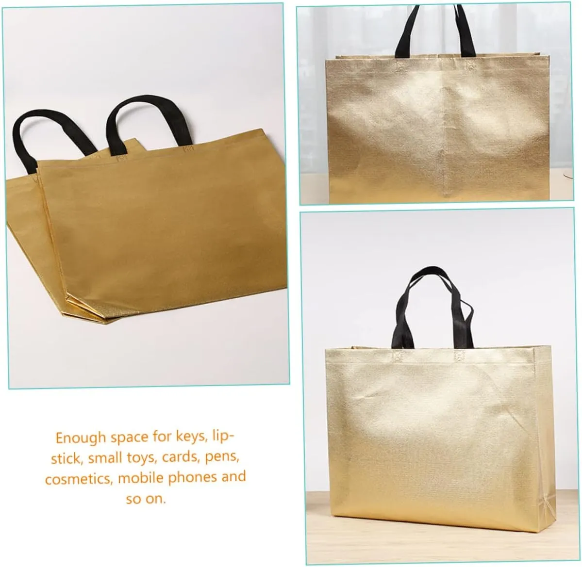 12pcs Women's Tote Bag Set Large Capacity Carrying Bag for Shopping Outdoor Daily Use Reusable