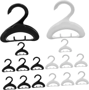16 Pcs Bag Hook Handbag Rack Purse Clear Garbage Bag Holder Stand Bag-Organizer-Holder Seat Portable Net Trash Bag Holder Pouch Pocketbook Organizers Bag Stand Bag Hanger Plastic