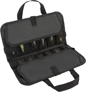 24 Pocket Fishing Jig Pouch - Waterproof, Roll Up, Foldable Lure & Bait Storage with Tackle Pockets