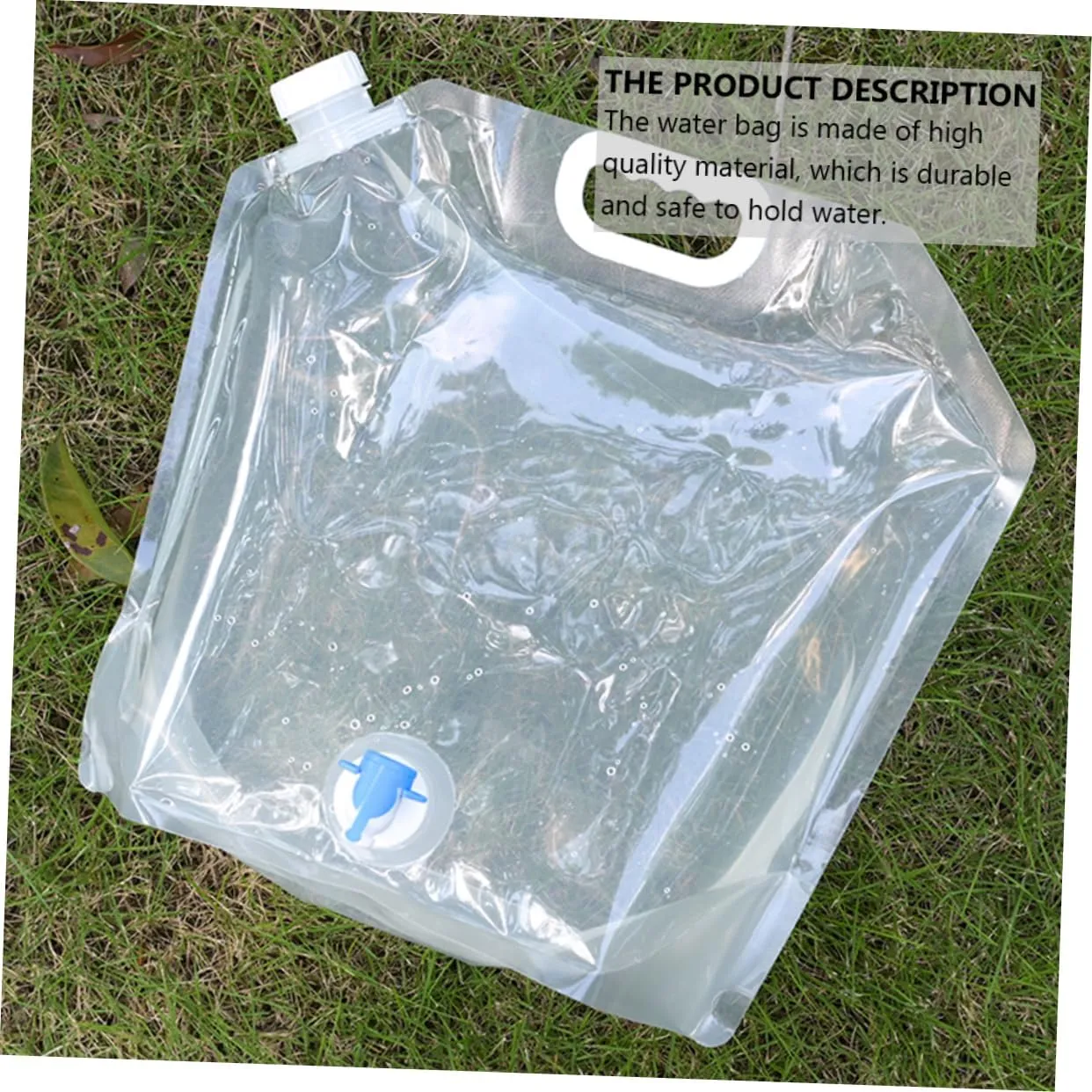 2pcs Portable Folding Camping Water Bag Collapsible Water Storage Waterproof Hiking Storage Container