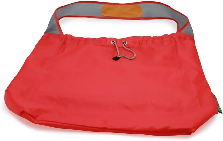 3 Pack Ripstop Nylon Foldable Reusable Grocery Shopping Bag with Pouch & Inner Pocket, Draw-String