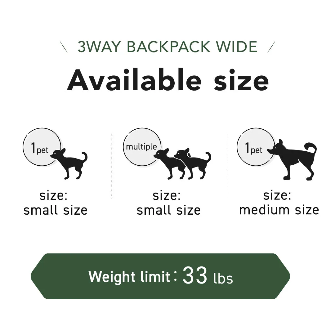 3 WAY BACKPACK CARRIER WIDE