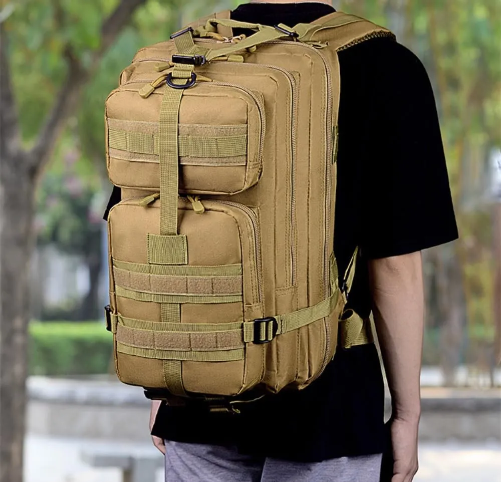 35L Waterproof Hiking Tactical Backpack Lightweight & Ergonomic Design for Camping, Trekking, Outdoor Adventures(Jungle Camo)