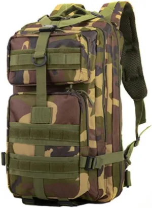 35L Waterproof Hiking Tactical Backpack Lightweight & Ergonomic Design for Camping, Trekking, Outdoor Adventures(Jungle Camo)