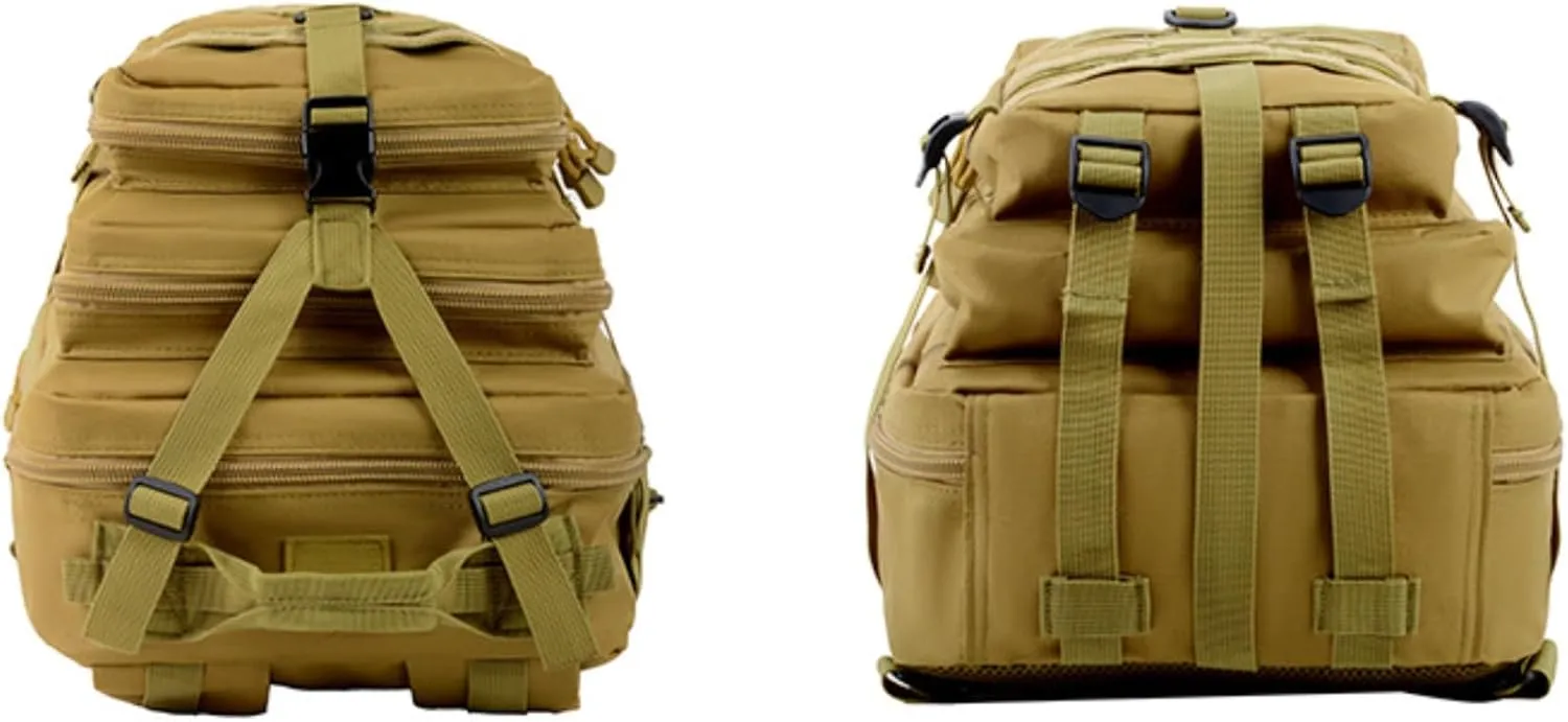 35L Waterproof Hiking Tactical Backpack Lightweight & Ergonomic Design for Camping, Trekking, Outdoor Adventures(Jungle Camo)