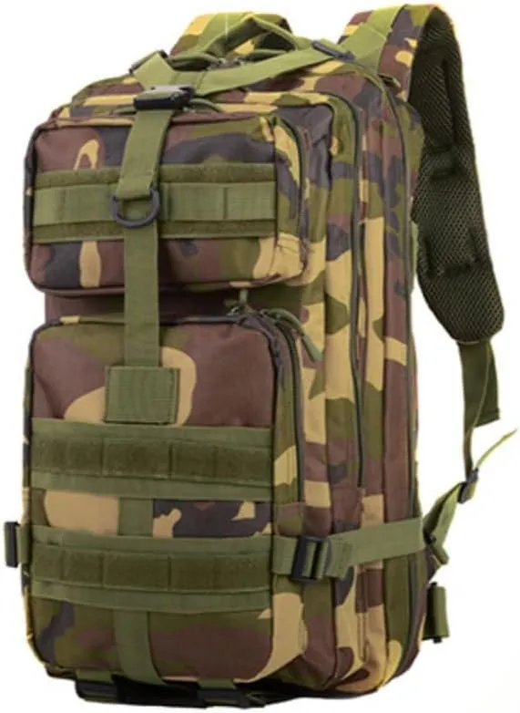35L Waterproof Hiking Tactical Backpack Lightweight & Ergonomic Design for Camping, Trekking, Outdoor Adventures(Jungle Camo)