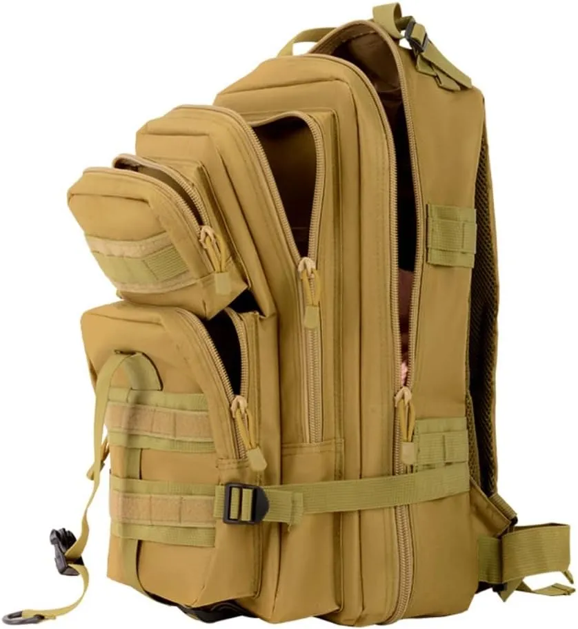 35L Waterproof Hiking Tactical Backpack Lightweight & Ergonomic Design for Camping, Trekking, Outdoor Adventures(Jungle Camo)