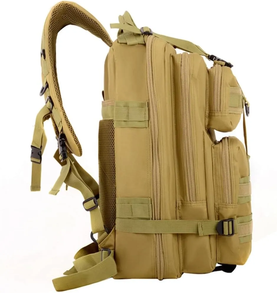 35L Waterproof Hiking Tactical Backpack Lightweight & Ergonomic Design for Camping, Trekking, Outdoor Adventures(Jungle Camo)
