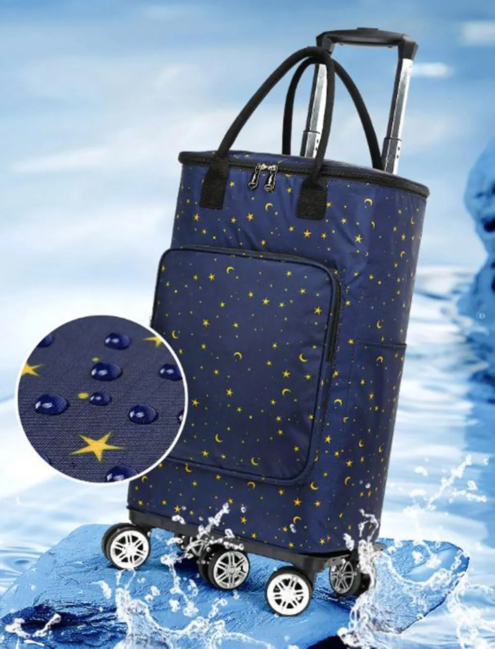 5-Wheeled Household Foldable and Detachable Shopping cart（CSYZ5J）
