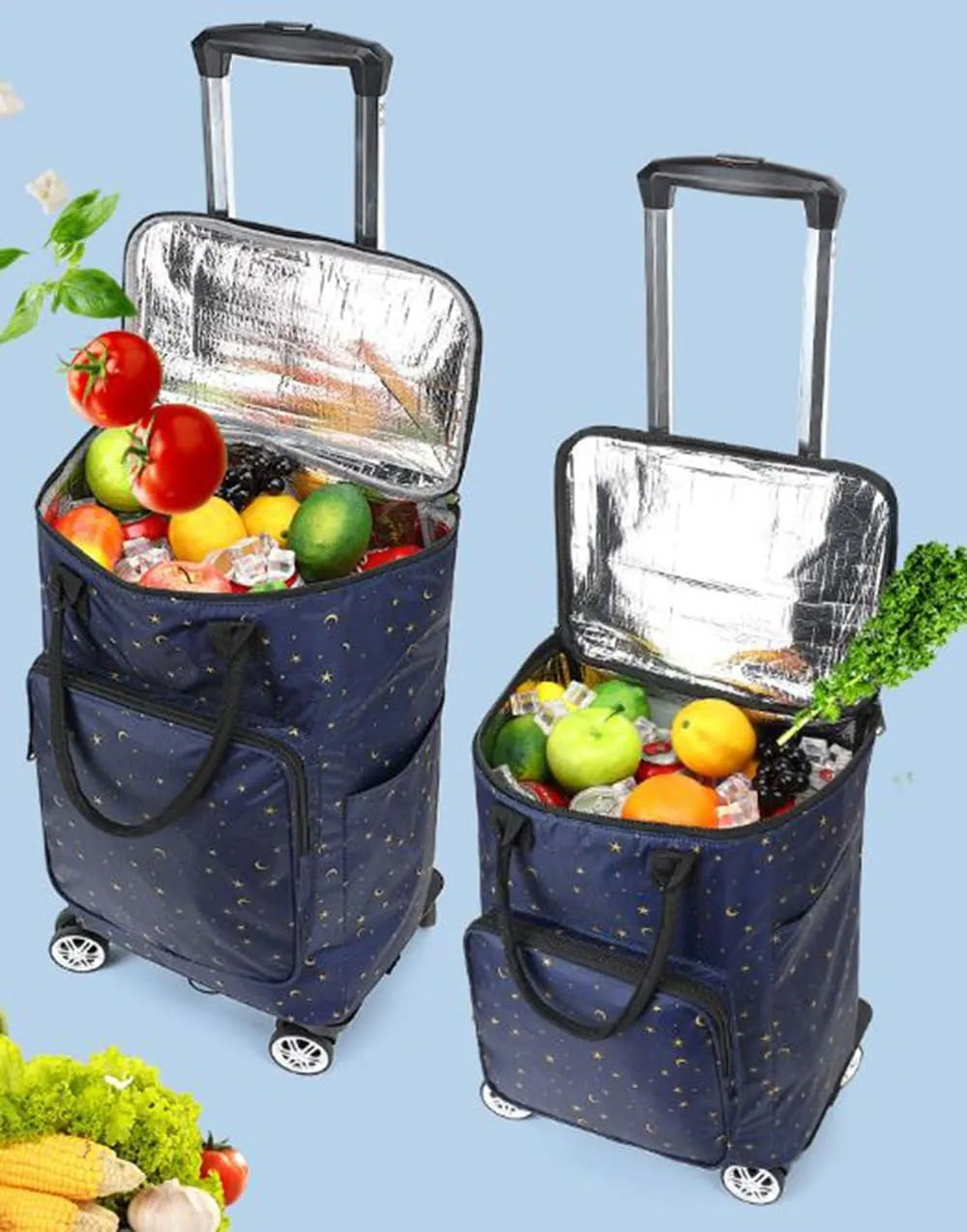 5-Wheeled Household Foldable and Detachable Shopping cart（CSYZ5J）