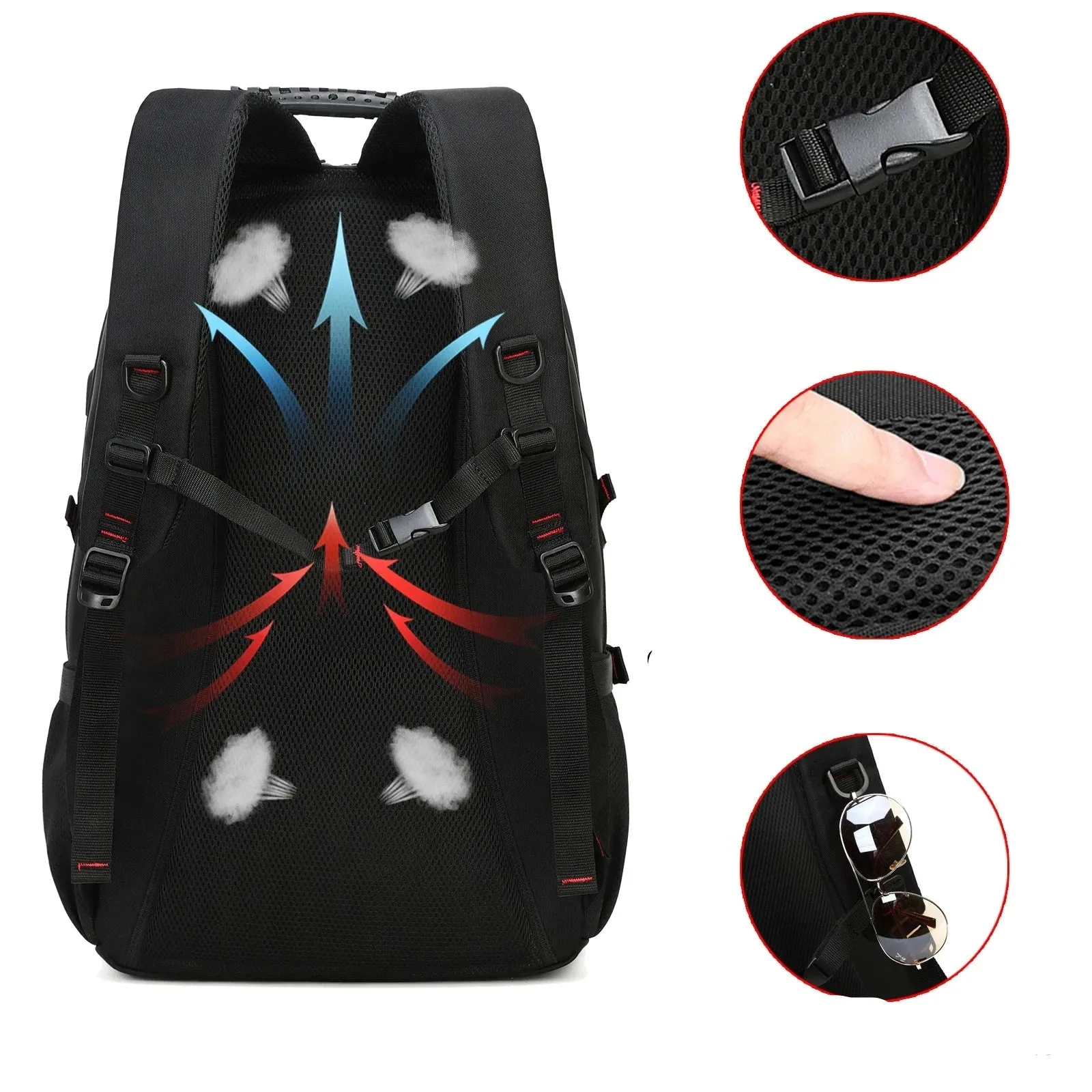 50L Waterproof Backpack with Shoe Compartment