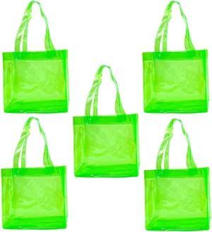 5PCS fashion jelly PVC waterproof large-capacity tote bag for shopping and travel storage needs