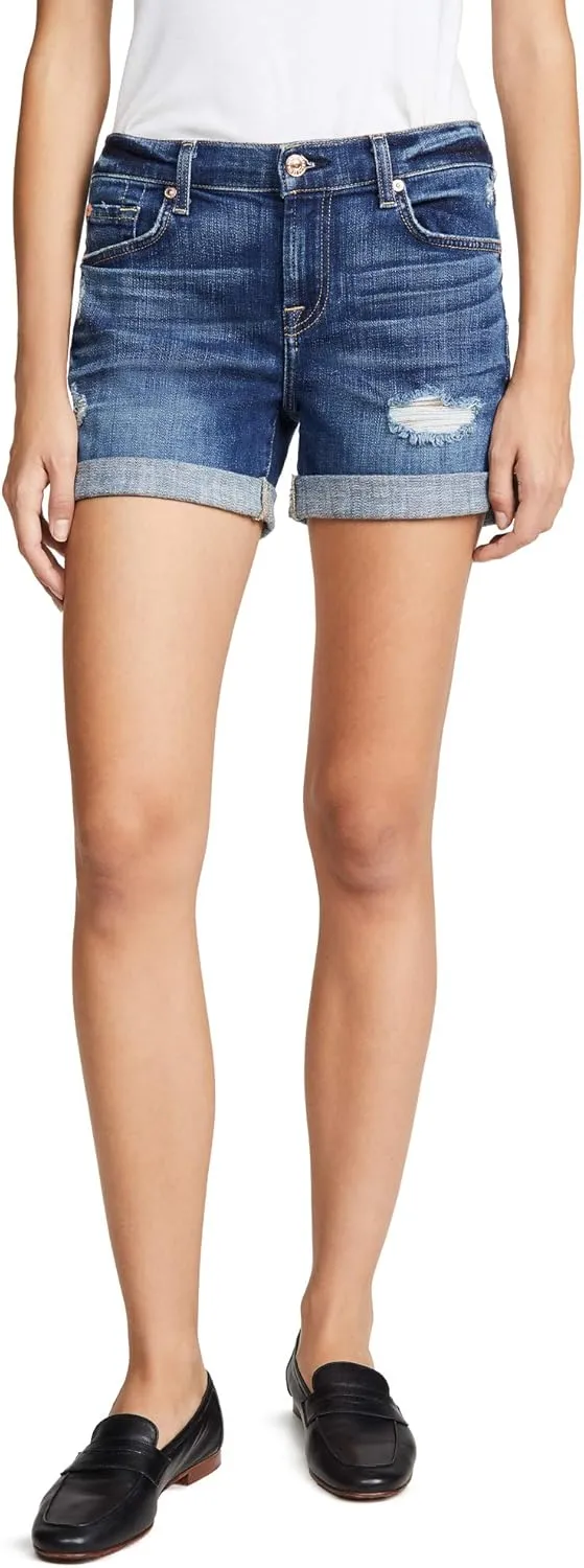 7 For All Mankind Women's Roll-Up Short