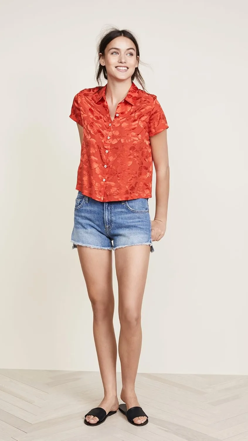7 For All Mankind Women's Roll-Up Short