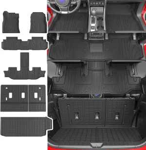 7&8 Seats Floor Mat Cargo Mat Compatible with 2019-2025 Subaru Ascent Cargo Liner TPE Trunk Liner Replacement for 2019-2025 Subaru Ascent Accessories