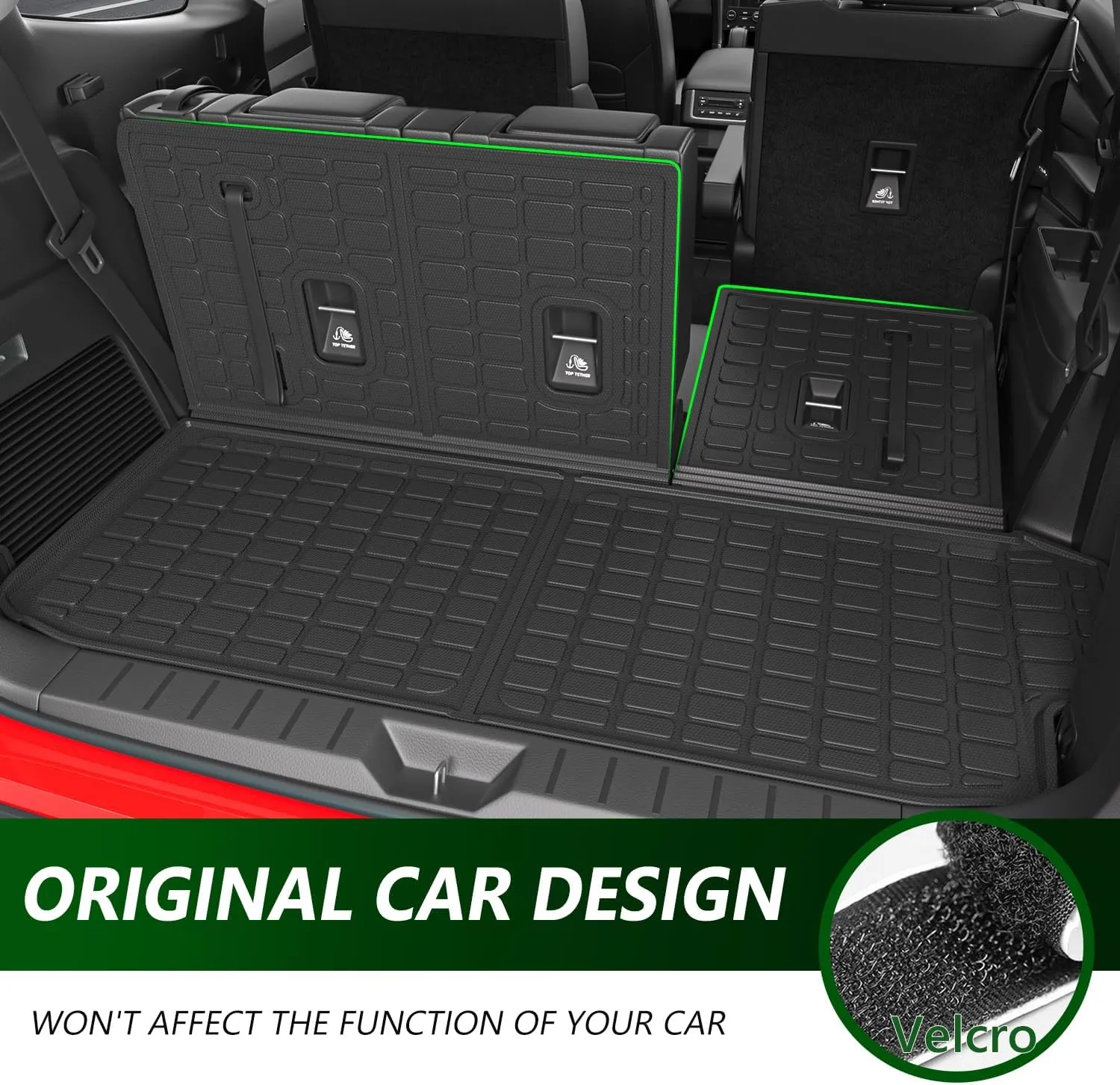 7&8 Seats Floor Mat Cargo Mat Compatible with 2019-2025 Subaru Ascent Cargo Liner TPE Trunk Liner Replacement for 2019-2025 Subaru Ascent Accessories
