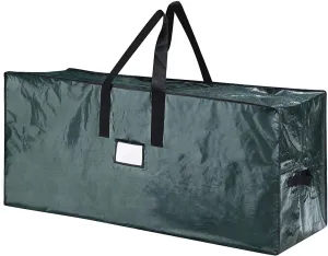 9Ft Large Christmas Tree Storage Bag- Stores aXmas Holiday Disassembled Artificial Tree with Durable Handles & Dual Zipper-Waterproof Material Against from Dust, Moisture & Insects, Green
