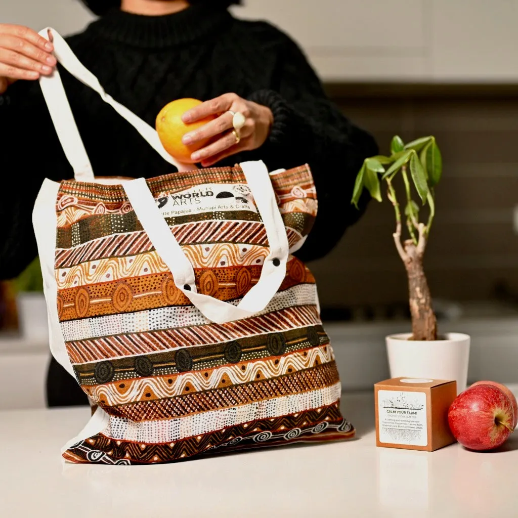 Aboriginal Art Foldable Shopping Bag