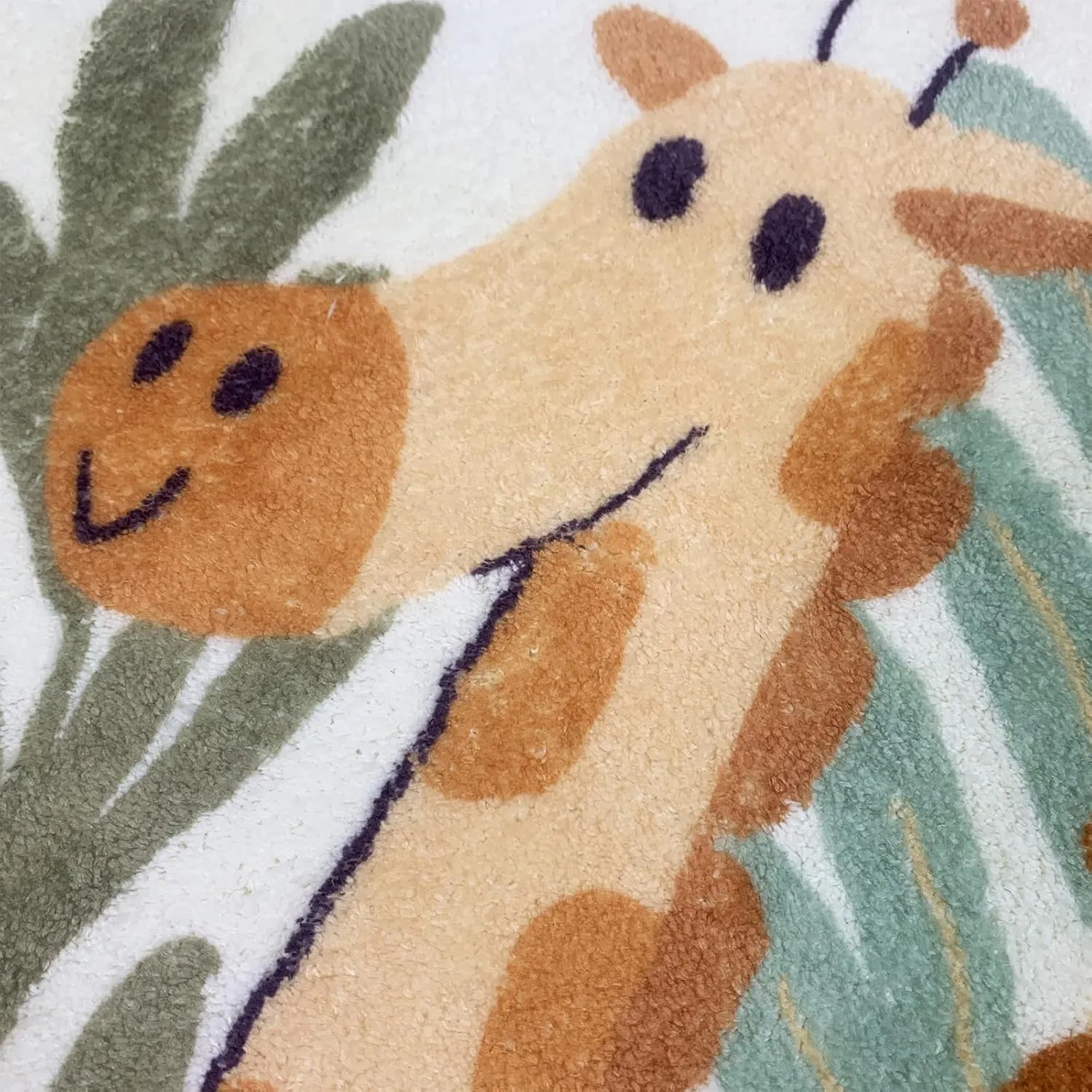 ABREEZE Kids Runner Rug 5.3FT,Animals Area Rug Play Mat for Kids Non Skid Washable Animal Throw Rugs Cute Cartoon Floor Carpet for Living Bedroom Study Nursery Dorm 2.6'x5.3'