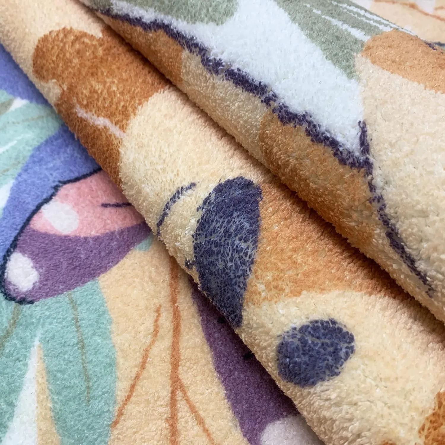 ABREEZE Kids Runner Rug 5.3FT,Animals Area Rug Play Mat for Kids Non Skid Washable Animal Throw Rugs Cute Cartoon Floor Carpet for Living Bedroom Study Nursery Dorm 2.6'x5.3'