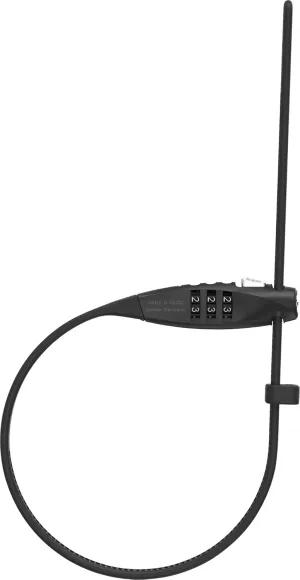 ABUS Combiflex TravelGuard Cable Lock - Lock for securing Helmets, prams, skis and Luggage - 75 cm Cable Length - with Number Code - Black