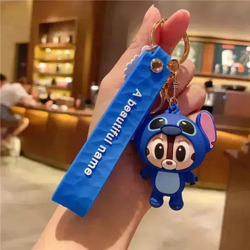 Adorable Disney Character Cosplay 3D Keychain