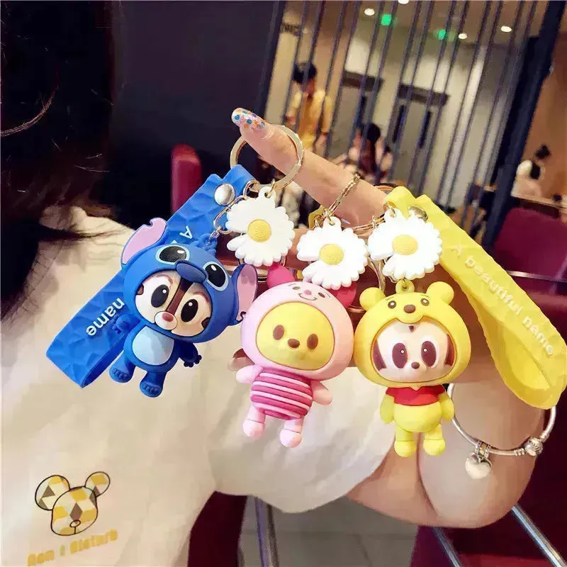 Adorable Disney Character Cosplay 3D Keychain