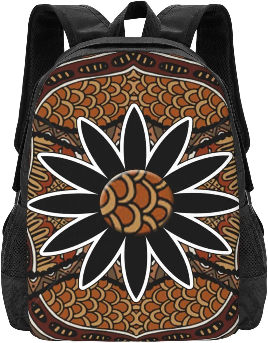 African Motif Print Lightweight Packable Backpack Travel Casual Large Capacity Daypack Foldable Backpack For Men Women