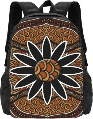 African Motif Print Lightweight Packable Backpack Travel Casual Large Capacity Daypack Foldable Backpack For Men Women