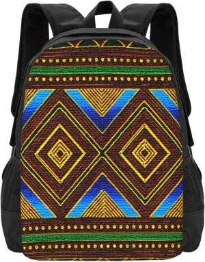 Afrocentric Tribal Motif Lightweight Packable Backpack Travel Casual Large Capacity Daypack Foldable Backpack For Men Women