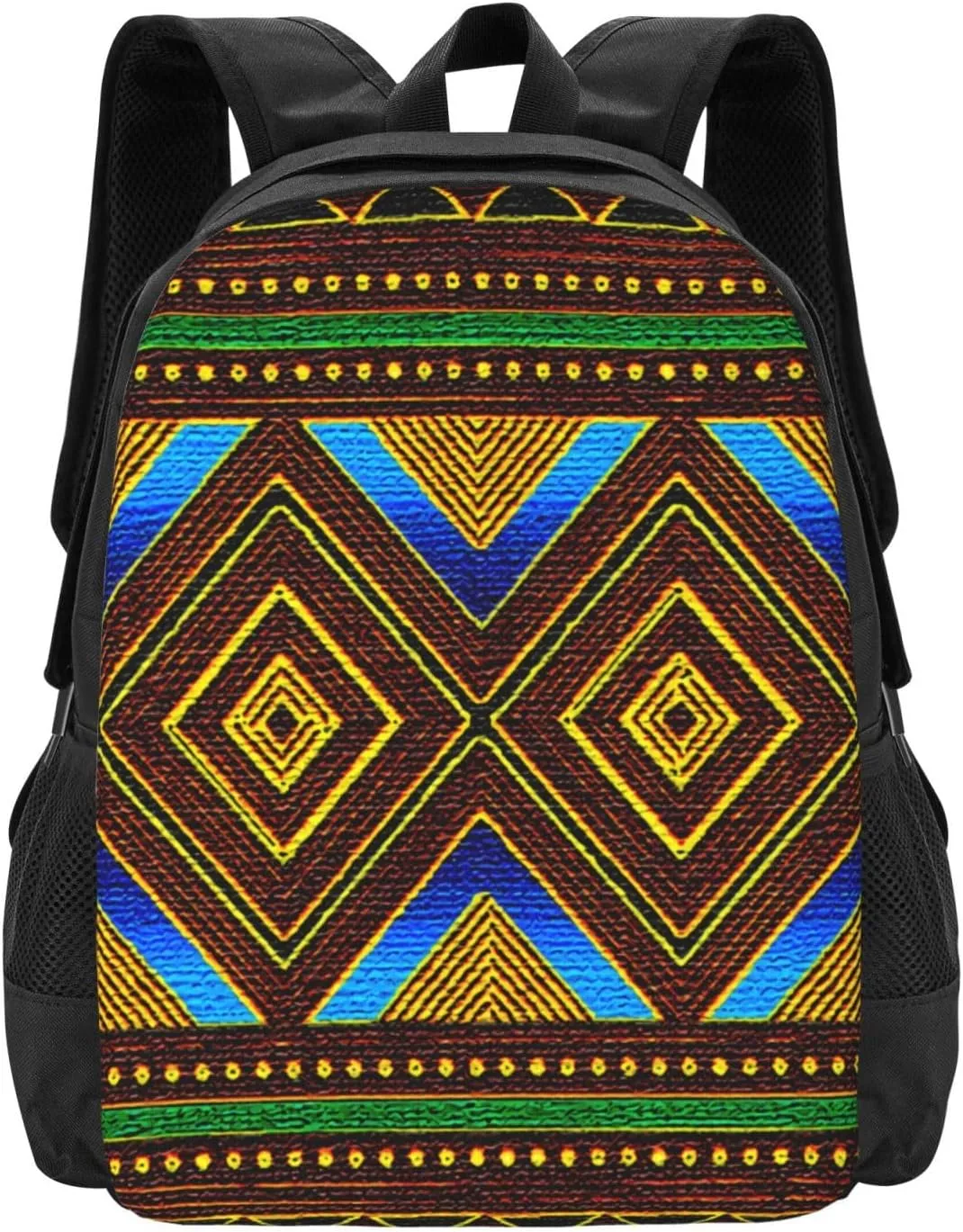 Afrocentric Tribal Motif Lightweight Packable Backpack Travel Casual Large Capacity Daypack Foldable Backpack For Men Women