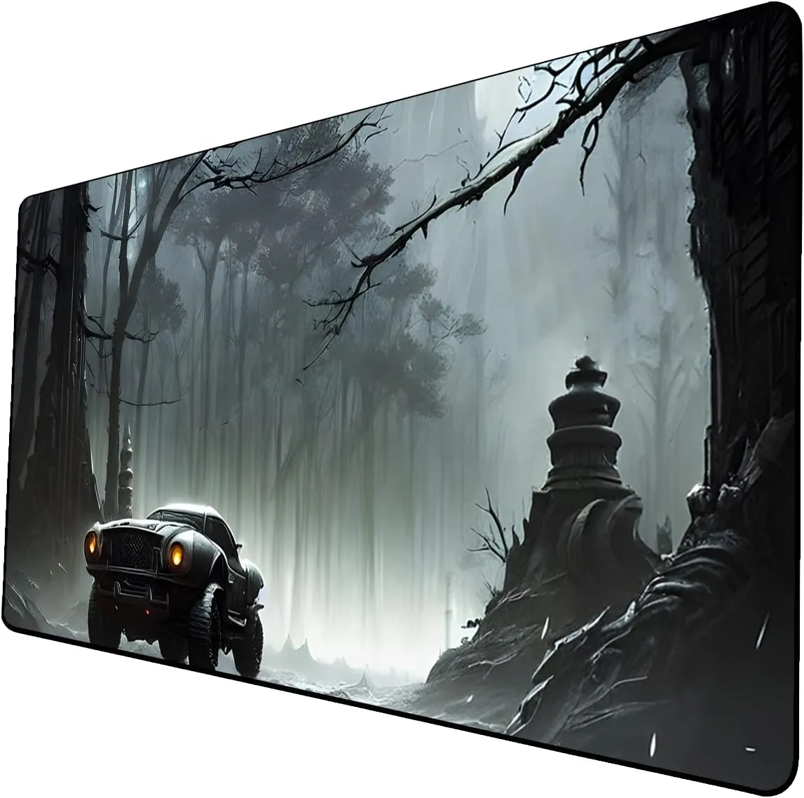 AI Painting TCG Playmat - MTG Trading Card Game Mat, 24x14 Inches Premium MTG Playmat - The Perfect Companion for Intense Card Battles - Fantasy Dark Vampire Lotus-050