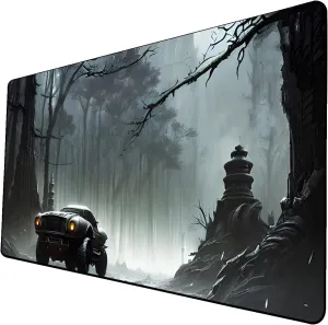 AI Painting TCG Playmat - MTG Trading Card Game Mat, 24x14 Inches Premium MTG Playmat - The Perfect Companion for Intense Card Battles - Fantasy Dark Vampire Lotus-050