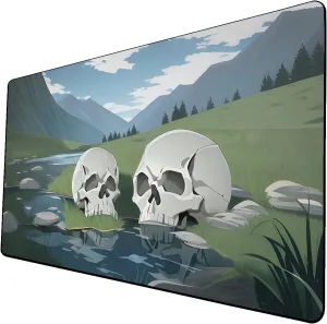 AI Painting TCG Playmat - MTG Trading Card Game Mat, 24x14 Inches Premium MTG Playmat - The Perfect Companion for Intense Card Battles - Fantasy Dark Vampire Lotus-079