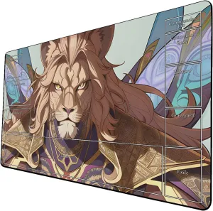 AI Painting TCG Playmat - MTG Trading Card Game Mat with Zone Layout, 24x14 Inches Premium MTG Play Mat - The Perfect Companion for Intense Card Battles - Fantasy Dark Skull Black Lotus 509A002
