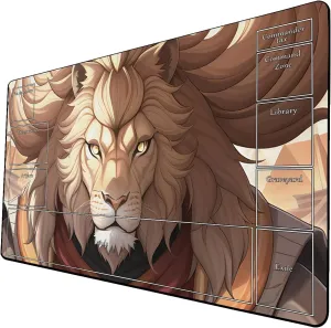 AI Painting TCG Playmat - MTG Trading Card Game Mat with Zone Layout, 24x14 Inches Premium MTG Play Mat - The Perfect Companion for Intense Card Battles - Fantasy Dark Skull Black Lotus 509A121