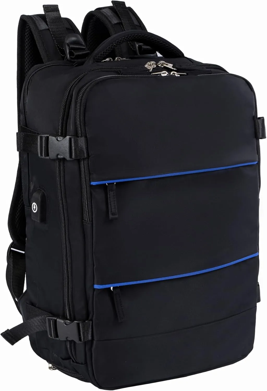 Airline Flight Approved Multifunctional Large Travel Backpack For Women Man,Travel Essentials,Carry On/Personal Item Backpack Under 18x14x8,Laptop Backpack,AntiTheft pocket,USB port