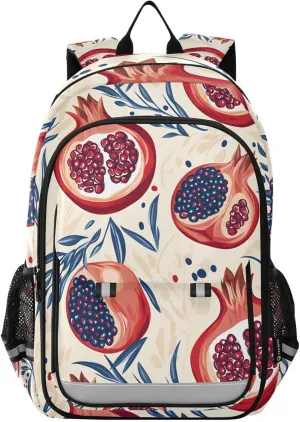 ALAZA Pomegranate Tropical Fruits Laptop Backpack Purse for Women Men School Bag 17 Inch Bookbag Student Boys Girls Travel Casual Daypack