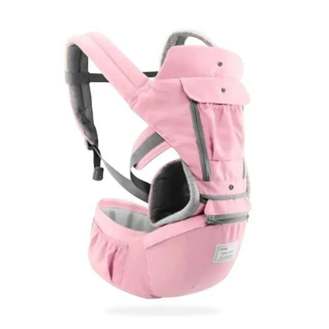 All-In-One Baby Carrier with Comfortable Hip Seat Design