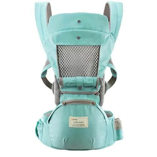 All-In-One Baby Carrier with Comfortable Hip Seat Design