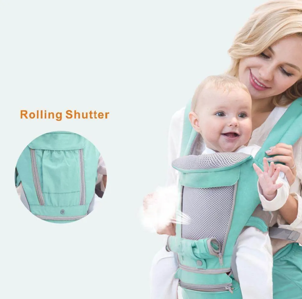 All-In-One Baby Carrier with Comfortable Hip Seat Design
