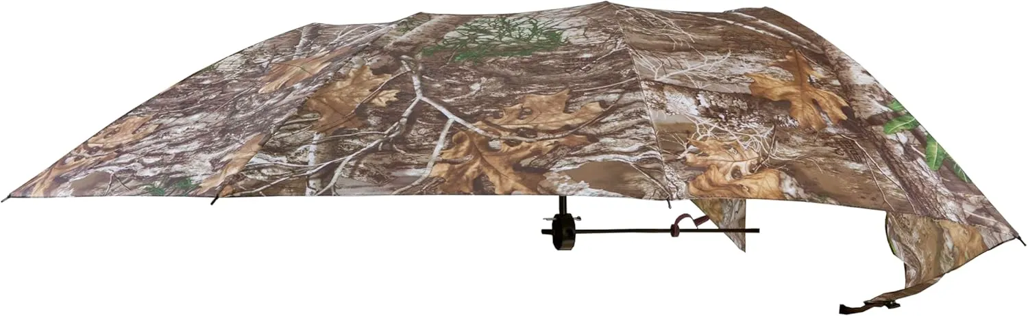 Allen CompanyVanish Instant Roof Tree Stand Umbrella - Large Umbrella with Realtree Edge Camo - Durable and Portable Hunting Umbrella and Blind