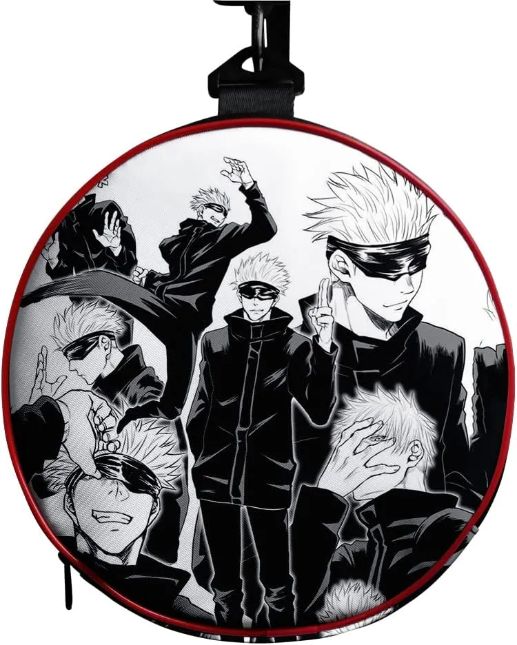 Anime Jujutsu Kaisen Gym Bag Manga Cosplay Sport Duffel Bag With Shoe Compartment(Gojo BW)