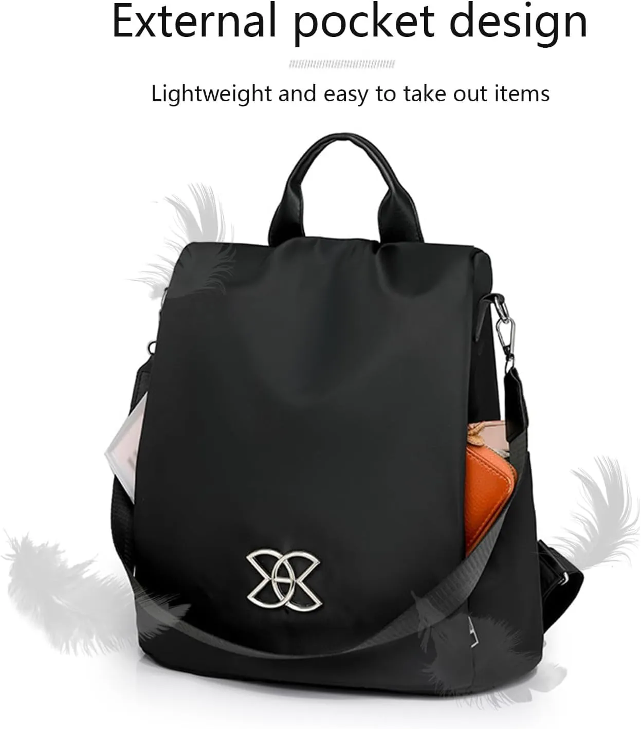 Anti-Theft Large Capacity Backpack, Leisure Shoulder Bag for Women, Anti-Theft Multipurpose Large Capacity Backpack (Brown)