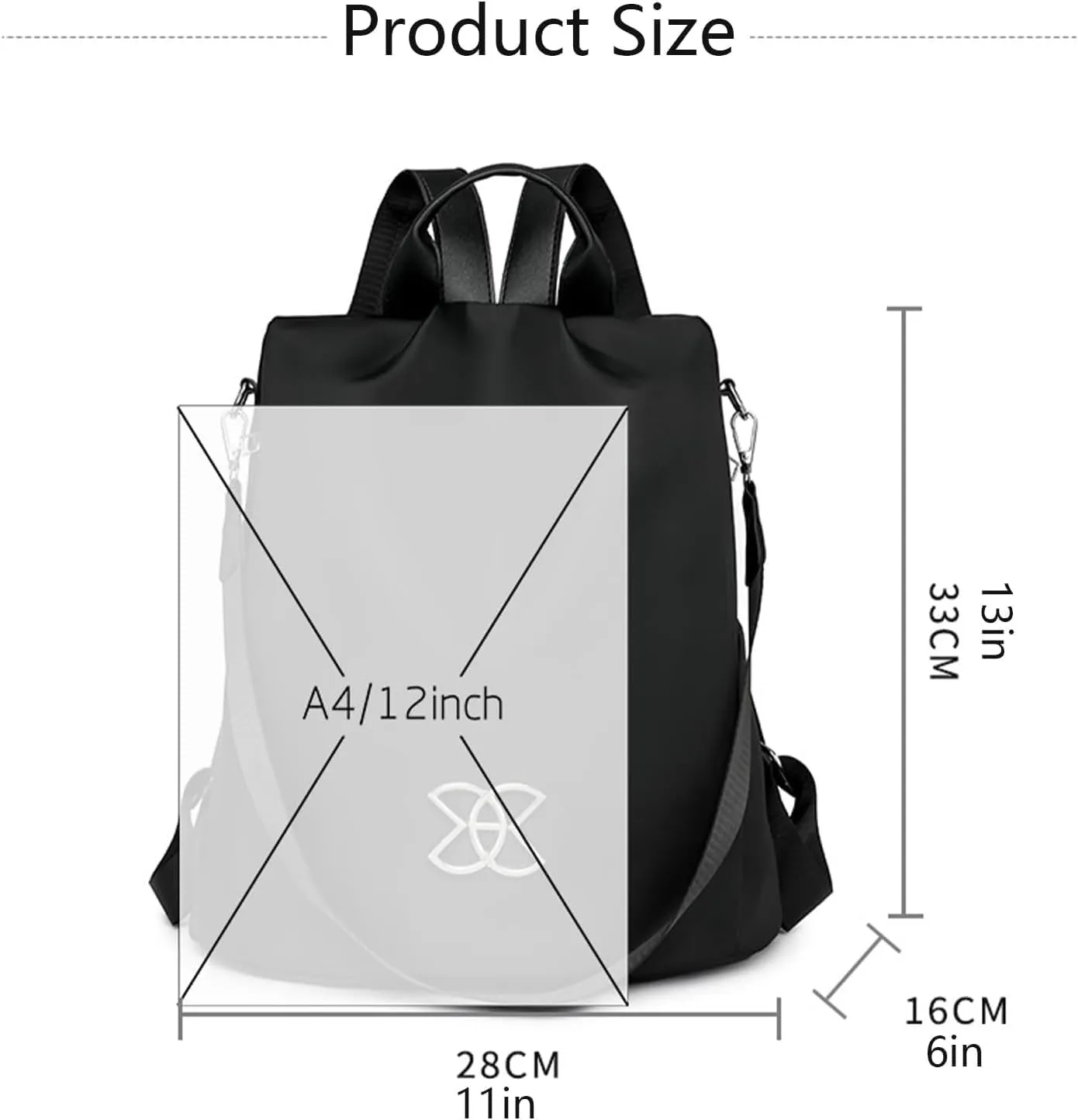 Anti-Theft Large Capacity Backpack, Leisure Shoulder Bag for Women, Anti-Theft Multipurpose Large Capacity Backpack (Brown)