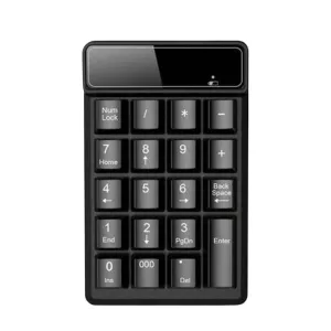 ANYMOB Numeric Keypad Mini USB Wireless Bluetooth Wired 19 Keys Numpad