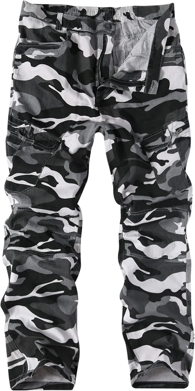APTRO Men's Cargo Pants Camo Casual Work Military Tactical Pants